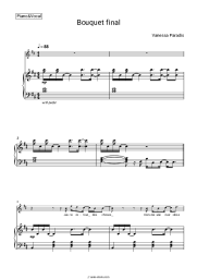 Sheet music, chords Vanessa Paradis - Bouquet final