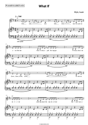 Sheet music, chords Myle, Isaak - What If