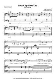 Sheet music, chords Nina Simone - I Put A Spell On You