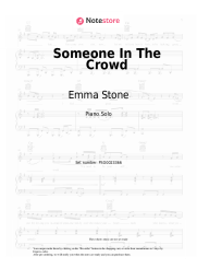Sheet music, chords Emma Stone - Someone In The Crowd