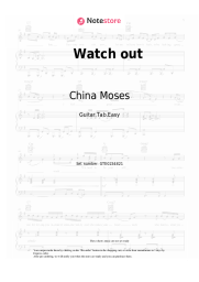 Sheet music, chords China Moses - Watch out