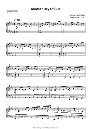 Sheet music, chords La La Land Cast - Another Day Of Sun