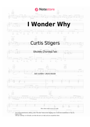 Sheet music, chords Curtis Stigers - I Wonder Why