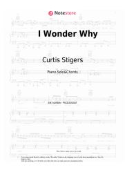 Sheet music, chords Curtis Stigers - I Wonder Why