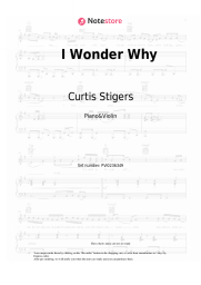 Sheet music, chords Curtis Stigers - I Wonder Why