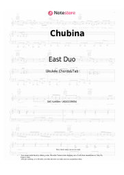 Sheet music, chords East Duo - Chubina
