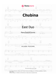 Sheet music, chords East Duo - Chubina