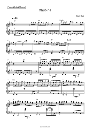 Sheet music, chords East Duo - Chubina