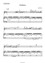 Sheet music, chords East Duo - Chubina