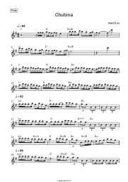 Sheet music, chords East Duo - Chubina