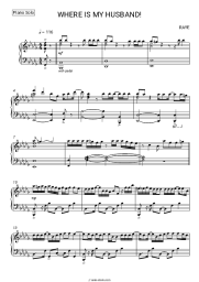 Sheet music, chords Raye - WHERE IS MY HUSBAND!