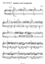 Sheet music, chords Raye - WHERE IS MY HUSBAND!