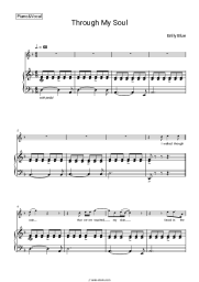 Sheet music, chords Enlly Blue - Through My Soul