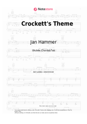 Sheet music, chords Jan Hammer - Crockett's Theme