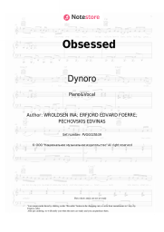 Sheet music, chords Dynoro, Ina Wroldsen - Obsessed