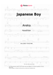 Sheet music, chords Aneka - Japanese Boy