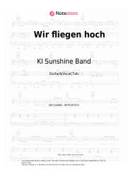Sheet music, chords KI Sunshine Band - Wir fliegen hoch