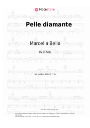 Sheet music, chords Marcella Bella - Pelle diamante