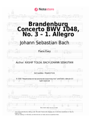 undefined Johann Sebastian Bach - Brandenburg Concerto BWV 1048, No. 3 – 1. Allegro