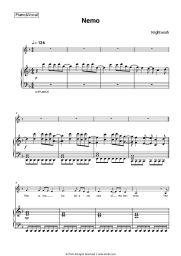 Sheet music, chords Nightwish - Nemo