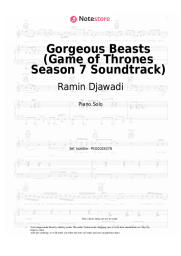 Sheet music, chords Ramin Djawadi - Gorgeous Beasts (Game of Thrones Season 7 Soundtrack)