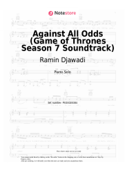 Sheet music, chords Ramin Djawadi - Against All Odds (Game of Thrones Season 7 Soundtrack)