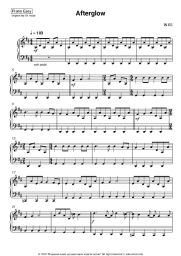 Sheet music, chords INXS - Afterglow