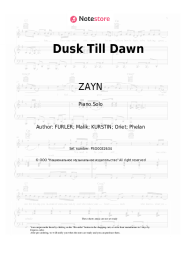 undefined ZAYN, Sia - Dusk Till Dawn