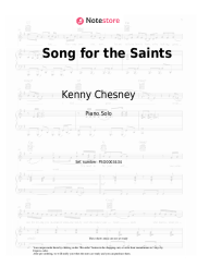 undefined Kenny Chesney - Song for the Saints