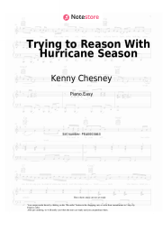 Sheet music, chords Kenny Chesney, Jimmy Buffett - Trying to Reason With Hurricane Season