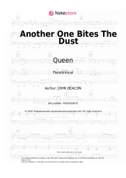 Sheet music, chords Queen - Another One Bites The Dust