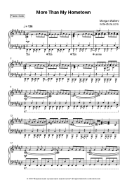 Sheet music, chords Morgan Wallen - More Than My Hometown