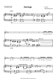 Sheet music, chords H.E.R. - Damage