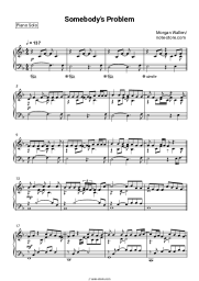 Sheet music, chords Morgan Wallen - Somebody's Problem