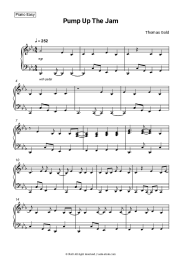 Sheet music, chords Thomas Gold - Pump Up The Jam