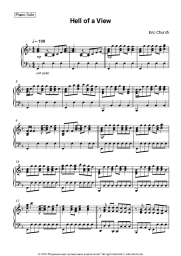 Sheet music, chords Eric Church - Hell of a View