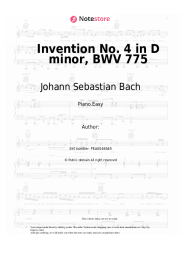 undefined Johann Sebastian Bach - Invention No. 4 in D minor, BWV 775