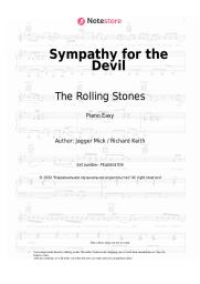 Sheet music, chords The Rolling Stones - Sympathy for the Devil
