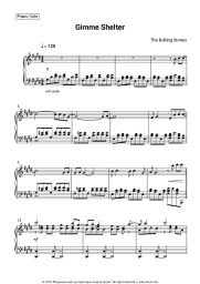 Sheet music, chords The Rolling Stones - Gimme Shelter