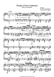 Sheet music, chords Klaus Badelt - He's A Pirate (from Pirates of the Caribbean)