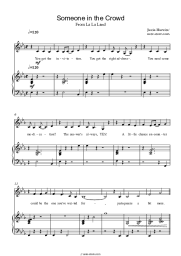 Sheet music, chords Emma Stone - Someone In The Crowd