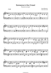 Sheet music, chords Emma Stone - Someone In The Crowd