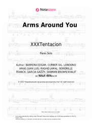 Sheet music, chords XXXTentacion, Lil Pump, Maluma, Swae Lee - Arms Around You
