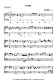 Sheet music, chords Ella Mai - Naked