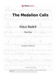 Sheet music, chords Klaus Badelt - The Medalion Calls