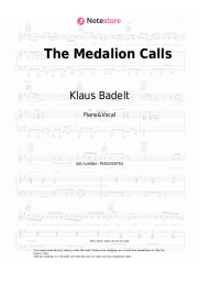 Sheet music, chords Klaus Badelt - The Medalion Calls