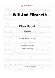 Sheet music, chords Klaus Badelt - Will And Elizabeth
