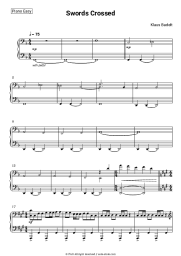 Sheet music, chords Klaus Badelt - Swords Crossed