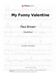 undefined Paul Brown - My Funny Valentine