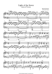 Sheet music, chords Ramin Djawadi - Light of the Seven